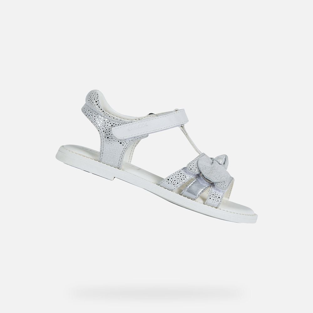 Sandalias Geox Menina Branco - Karly - UCVPO1562